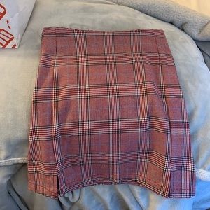 plaid brandy melville skirt